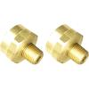 imageMr Heater F273754 14 Male Pipe Thread x 1quot20 Female Throwaway Cylinder Thread FittingMulticoloredRegular1 Count Pack of 2