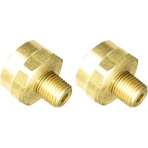 imageMr Heater F273754 14 Male Pipe Thread x 1quot20 Female Throwaway Cylinder Thread FittingMulticoloredRegular1 Count Pack of 2