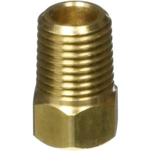 imageMr Heater Replacement Inlet Fitting for Auto Changeover Regulator with a 14 male pipe x 14quot inverted female flare thread