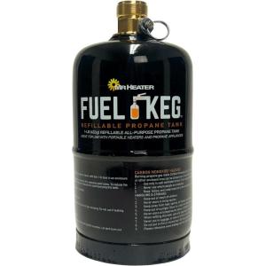 imageMr Heater Fuel Keg  1 lb  16 oz Empty Refillable Propane Tank  DOT Certified BlackSpace Heater