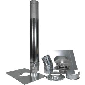 imageMr Heater F102848 4 Inch Vertical Vent Kit for Big Maxx MHU80LP and MHU80NG Unit HeatersGray