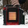 imageMr Heater Portable Buddy Heater MH9BX 40009000 BTU IndoorSafe Propane Radiant Heater For Campers Workshops Job Sites Patios ampamp More  Red BlackRed