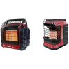 imageMr Heater 4000 to 18000 BTU 3 Setting Portable LP Gas Heater Unit with Dual Tank Connection for Indoor and Outdoor Use BlackRedSpace Heater  MH11BFLEX Heater