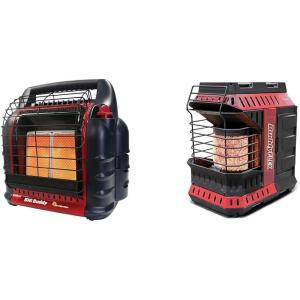 imageMr Heater 4000 to 18000 BTU 3 Setting Portable LP Gas Heater Unit with Dual Tank Connection for Indoor and Outdoor Use BlackRedSpace Heater  MH11BFLEX Heater