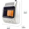 imageMr Heater 10000 BTU Vent Free Radiant Dual Fuel HeaterWhite