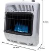 imageMr Heater MHVFBF20NGT 20000 BTU Vent Free Blue Flame Natural Gas Heater ampamp Supplemental Heat in Cold Rooms Additions Sun Rooms ampamp Cabins  WhiteGas Heater