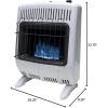 imageMr Heater MHVFBF20NGT 20000 BTU Vent Free Blue Flame Natural Gas Heater ampamp Supplemental Heat in Cold Rooms Additions Sun Rooms ampamp Cabins  WhiteGas Heater