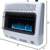 imageMr Heater MHVFBF30NGT 30000 BTU Vent Free Blue Flame Natural Gas Heater  Wall Mount Space Heater For Cold Rooms Sunrooms and more  WhiteGas Heater