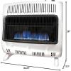 imageMr Heater MHVFDF30BFT 30000 BTU Vent Free Blue Flame Dual Fuel Natural Gas and Propane Heater For Cold Rooms Additions Sun Rooms ampamp Cabins  White