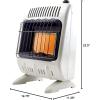 imageMr Heater MHVFRD10LP 10000 BTU Radiant Vent Free Propane Heater for Cold Rooms Additions Sun Rooms ampamp Cabins  WhitePropane Heater