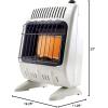 imageMr Heater MHVFRD10NG 10000 BTU VentFree Radiant Natural Gas Heater For Office Home Garage Patio Sunroom ampamp Cabin  WhiteHeater