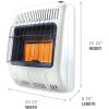 imageMr Heater MHVFRD20LPT 18000 BTU Vent Free Radiant Propane Heater For Cold Rooms Additions Sun Rooms ampamp Cabins  WhiteSpace Heater
