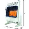 imageMr Heater MHVFRD20NGT Vent Free Radiant 20000 BTU Natural Gas Heater For Office Home Garage Patio Sunroom or Cabin  WhiteHeater