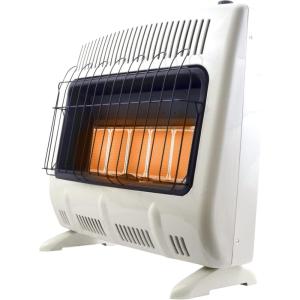 imageMr Heater 30000 BTU Vent Free Radiant Propane Heater For Cold Rooms Additions Sun Rooms ampamp Cabins  White