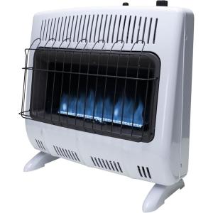 imageMr Heater F299730 30000 BTU Blue Flame Vent Free Propane Heater For Cold Rooms Additions Sun Rooms Cabins ampamp Garage  WhiteHeater